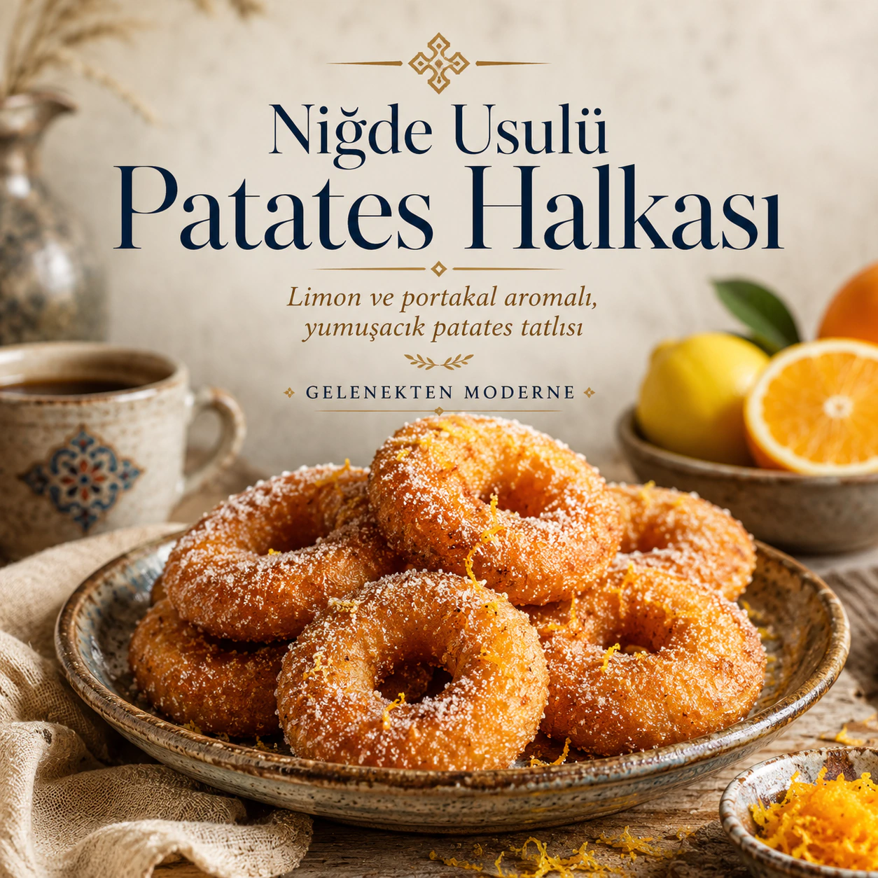 Pofuduk ve Aromatik: Patatesli Graffe Napoletane Tarifi